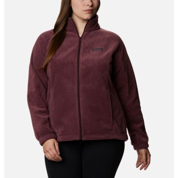 Columbia Benton Springs Full Zip Plus Size, Chamarras Vino Para Mujer | 681572-WDF